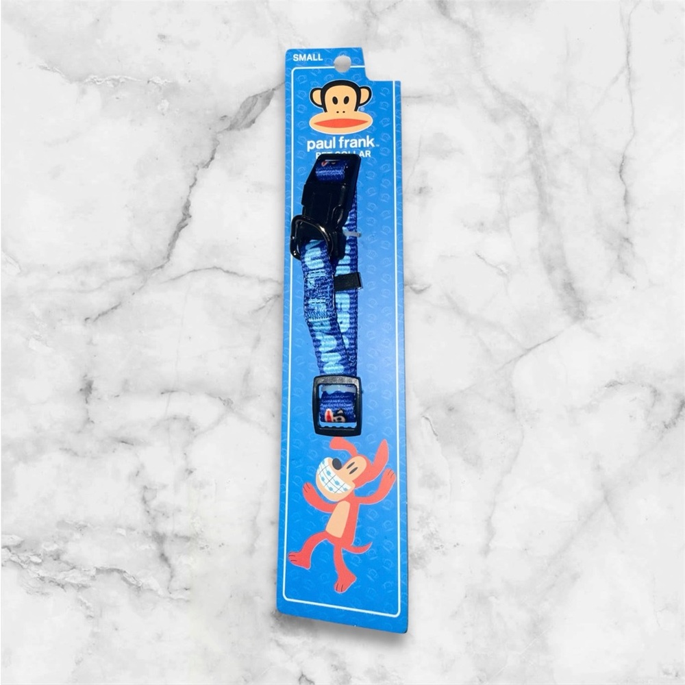 Paul Frank Blue Dog Collar